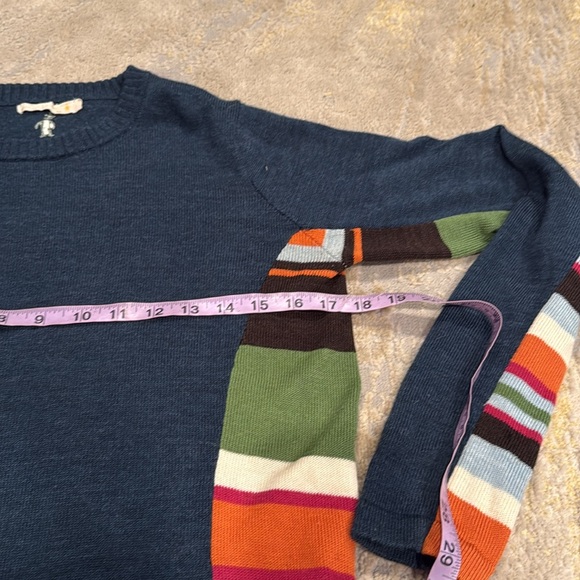 Smartwool Sweater Womens M Long Sleeve Merino Wool Knit Blue Stretch in GUC - Picture 5 of 9